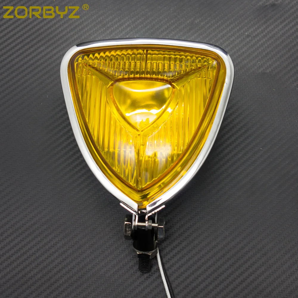 ZORBYZ мотоцикл металлический черный треугольник фара плоская задняя для Harley Honda