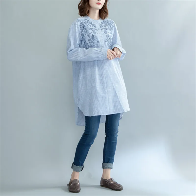 2018 Весна нагрудные новая модная одежда с длинным рукавом одноцветное Цвет синий