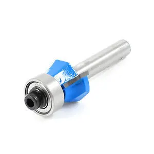 

* free shipping 1pcs 1/4" x 3/8" Woodworking Radius Round Bearing Router Bit Cutter Blue