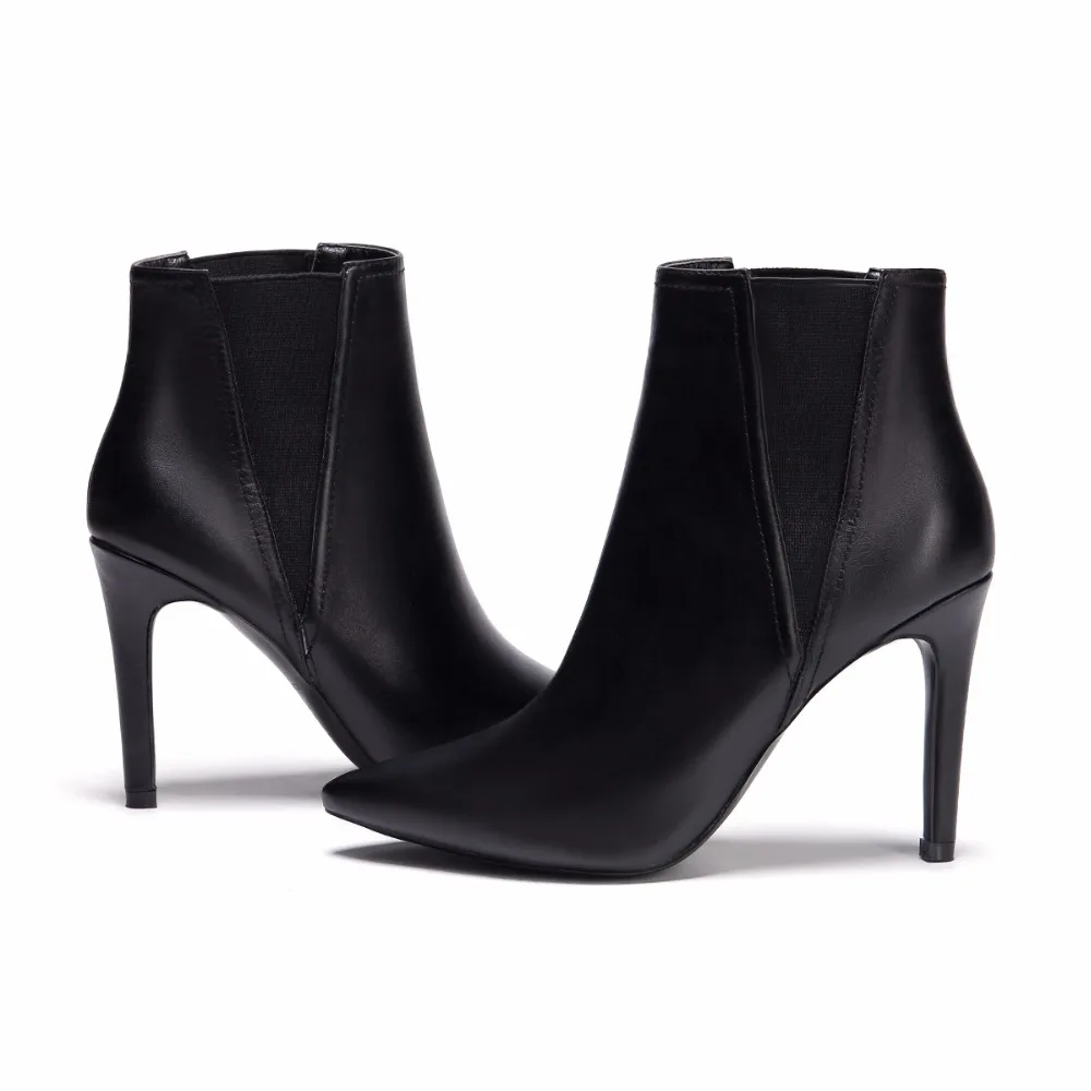 Arden/Модная зимняя обувь на меху из натуральной кожи Женские ботинки шпильках