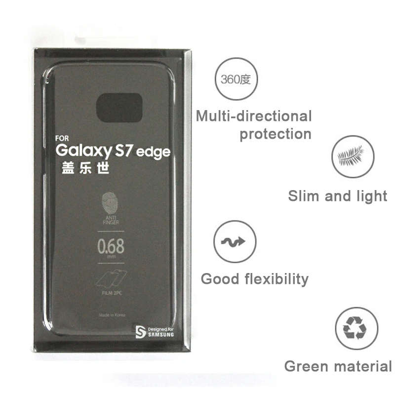 100% Original Samsung S7 smartphone cover Soft Material Transparent Anti-Drop Protection Plastic Cover |
