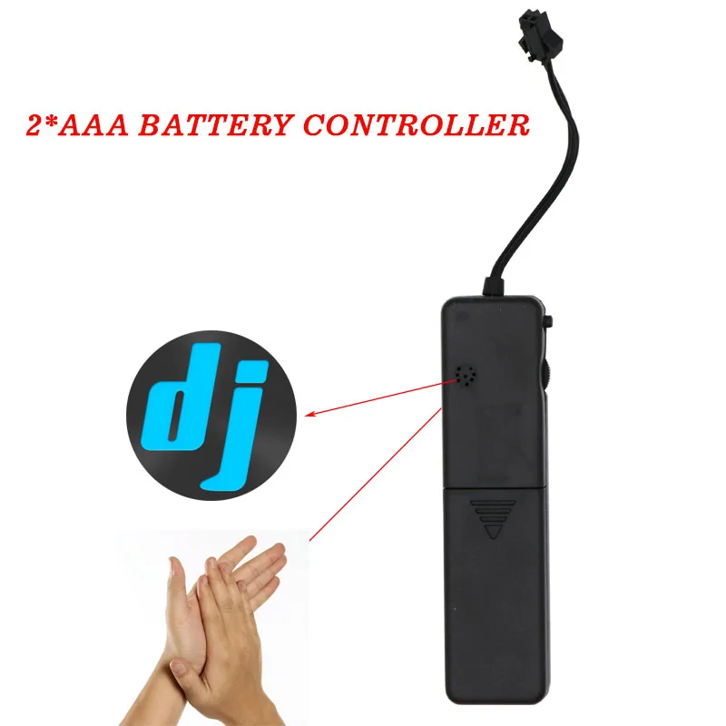 Используется для светодиодной ленты el wire 1 5 м 2 * AAA музыки активированного звуком