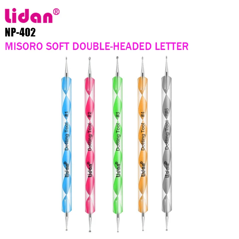 5 шт. кисти для ногтей точечная ручка крючок цветок двойная точка дрель Ручка