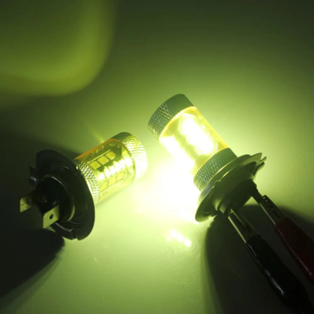 2pcs H7 80W 1400LM High Power 4300K 360 Degrees Yellow 2323 LED Car Fog Driving Lights Universal | Автомобили и мотоциклы