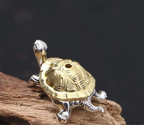 Tortoise Мода лист лодка благовония горелка медный сплав+ Улитка палочки держатели благовоний домашний Декор подарок палочка Благовония Держатели металлическое основание - Цвет: Tortoise