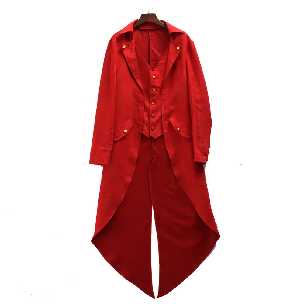 Мужское средневековое пальто с ласточкиным хвостом винтажное женское