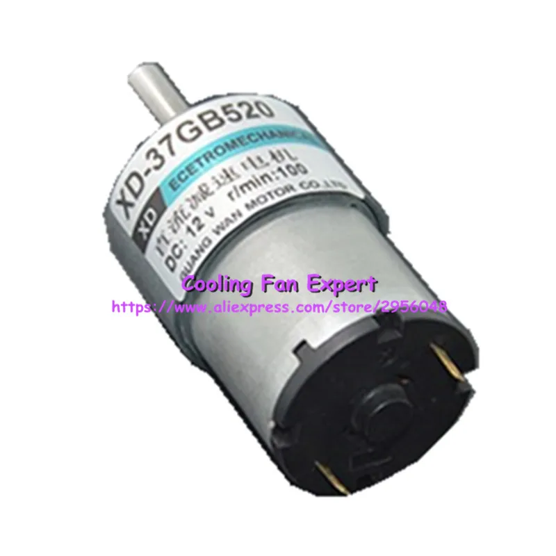 XD-37GB520 DC 12V 24V торможение миниатюрная Регулируемая скорость двигателя мотор 5RPM 6RPM