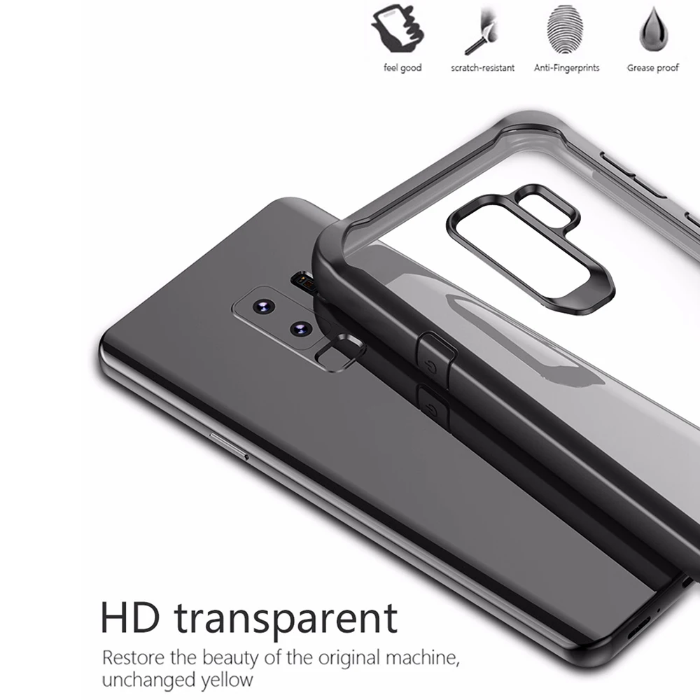 Heyytle противоударный чехол для samsung Galaxy S9 S8 S10 Plus Note 8 9 прозрачный A5 A6 A7 A8 2018 защитный