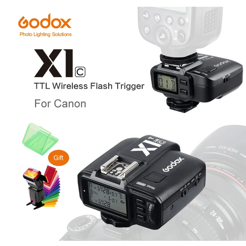 Беспроводной триггер вспышки Godox X1C E TTL 2 4G для Canon EOS DSLR 6D 7D 60D 650D 700D 5diii TT685C V860C