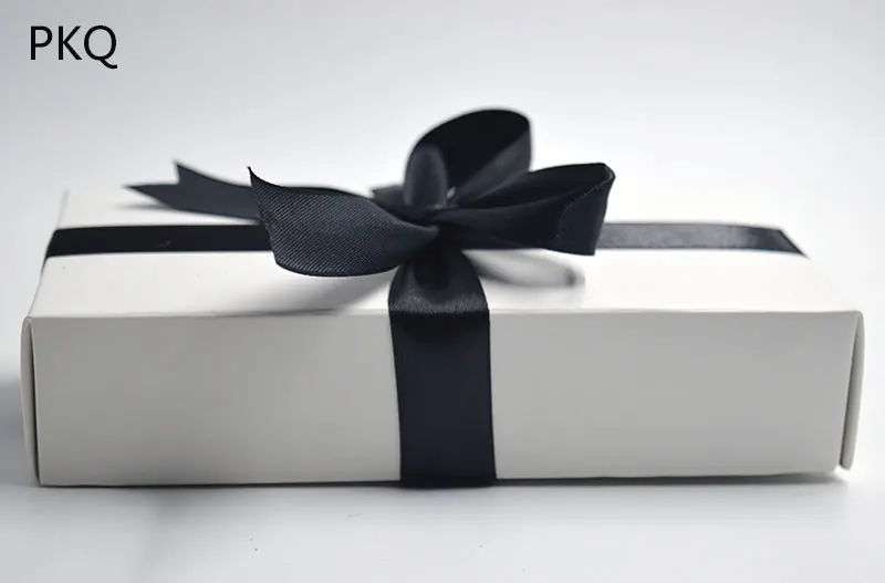 10 шт крафт бумажные картонные коробки большая подарочная коробка черно белая