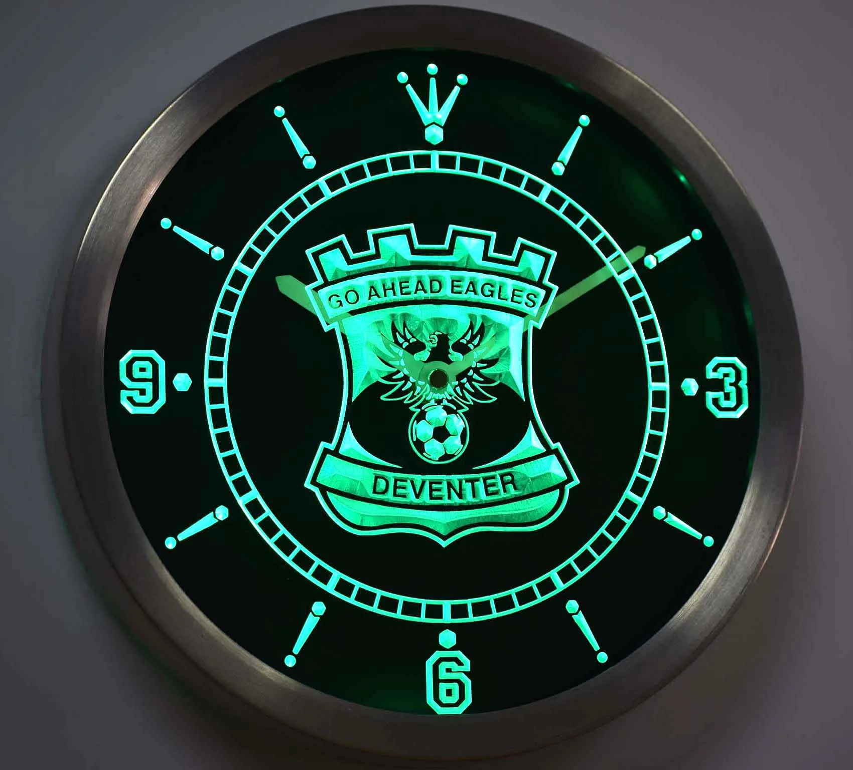 Неоновые светодиодсветодиодный настенные часы nc1027 с орлами|wall clock|led wall clockclock clock |