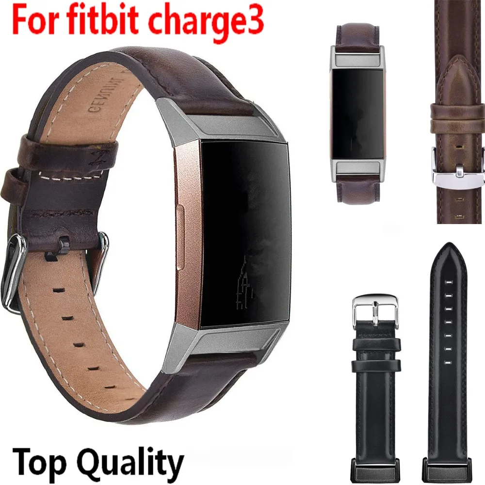 Новейший COMLYO смарт-ремешок для Fitbit Charge 3 Band кожаный браслет сменный Браслет для Fitbit Charge3 ремешок для часов