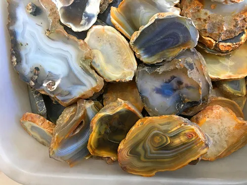 

130g Natural quartz crystal agate slice texture Home Furnishing small decorative ornaments