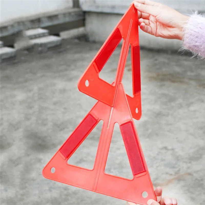 Автомобильный предупреждающий треугольный складной аварийный отражающий знак