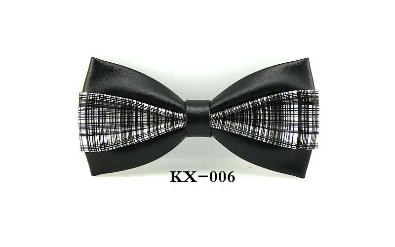 Bow Tie Элегантный мужской галстук-бабочка из искусственной кожи в цветочек, клетку, полоску, леопарда, Пейсли, на шею, повседневный мужской деловой галстук-бабочка, для свадьбы, вечеринки, ручной работы, подарок - Цвет: Bow Tie