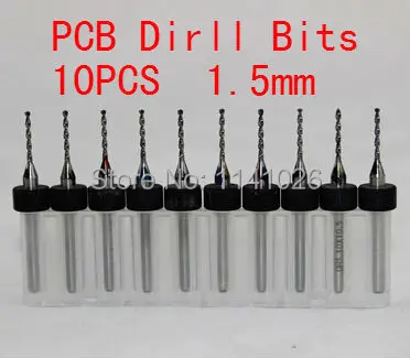 

Free Shipping 10Pcs 1.5 x 3.175mm Shank PCB Drill Bits Print Circuit Board Bits,PCB Cutting PCB Tools CNC