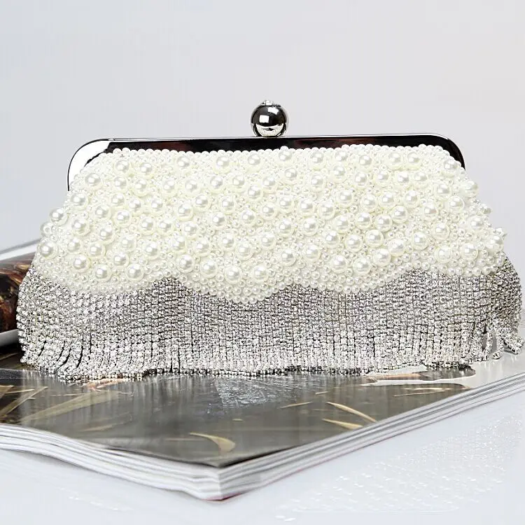 Новое Прибытие Кисточкой Из Бисера Жемчуг Вечерние Сумки Алмазы Свадебные