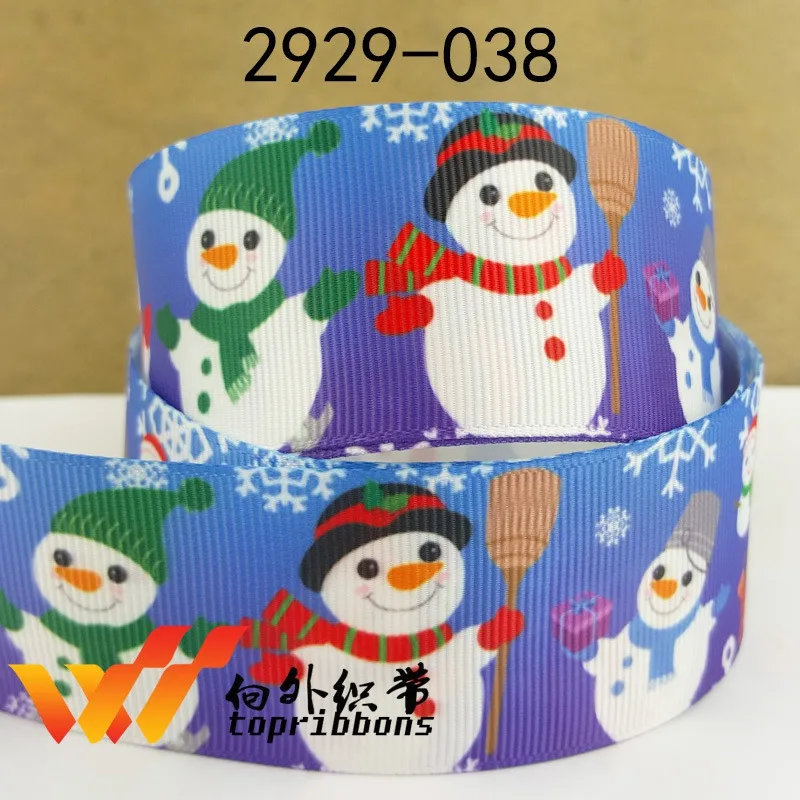 Free shipping 50 yard Christmas ribbon printed grosgrain 2906 | Дом и сад