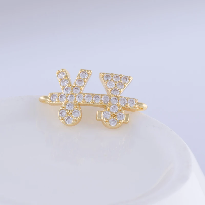 Материалы для изготовления ювелирных изделий Juya медные микрозакрепки CZ Стразы