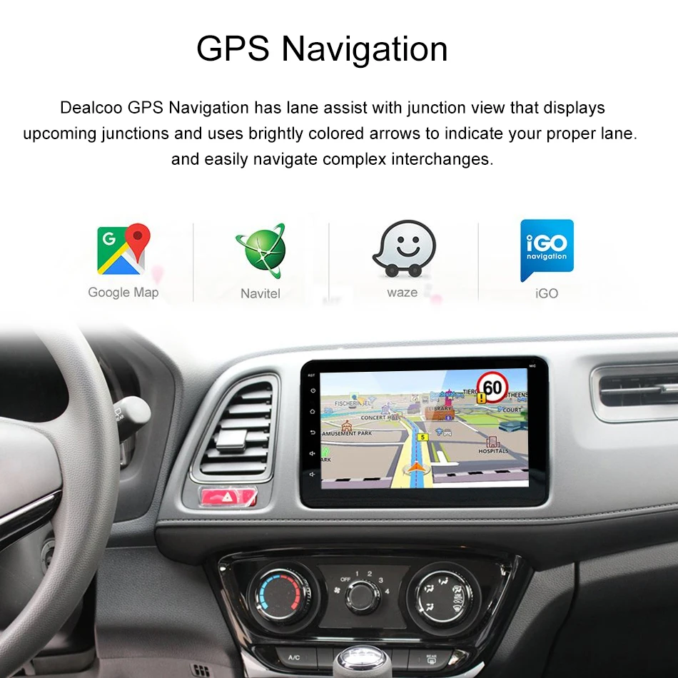 Dealcoo Автомобильный Центральный Multimidia Android 2 Din автомагнитолы gps 2din радиоприемник