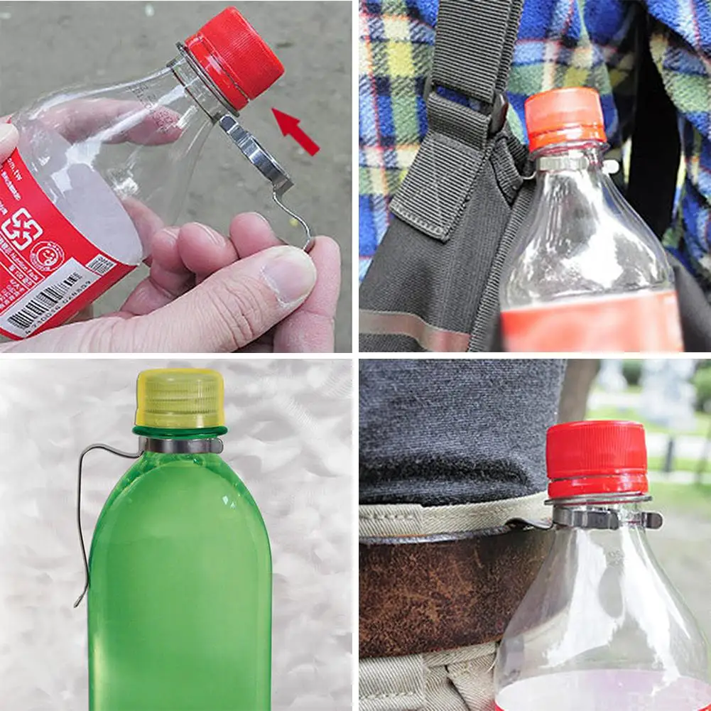 Универсальный тип бутылки 7-образный крюк кемпинг чайник держатель Открытый