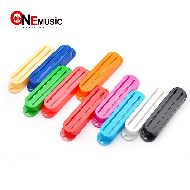 

Plastic Humbucker Dual Rail Electric Guitar Pickup Covers Two-line Pickup Covers 10 Colour for Choosing