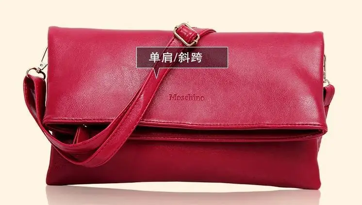 Women PU Leather Bags 2014 New Fashion Day Clutches Folded Envelope Shoulder High Quality Evening Free Shipping | Багаж и сумки