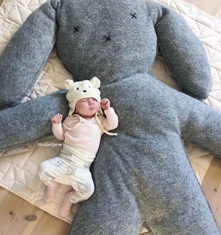 Детский Плюшевый игровой коврик большой кролик кукла для новорожденного игрушки