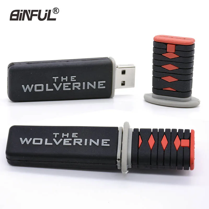 Мультяшная ручка Drivee sword pendrive 64 ГБ 32 16 8 4 нож USB накопитель флеш-накопитель карта