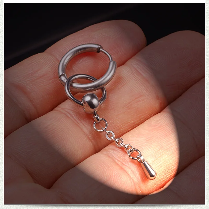 Клипсы из титановой стали в стиле панк-рок без отверстий для ушей мужчин и женщин