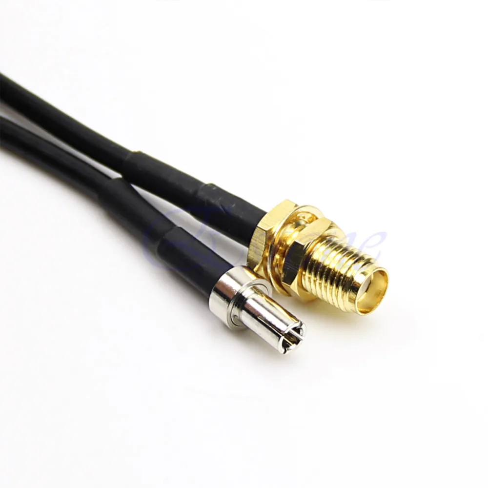 

1PC TS9 Straight To RP-SMA Female Pigtail Connector Adapter Cable New L15