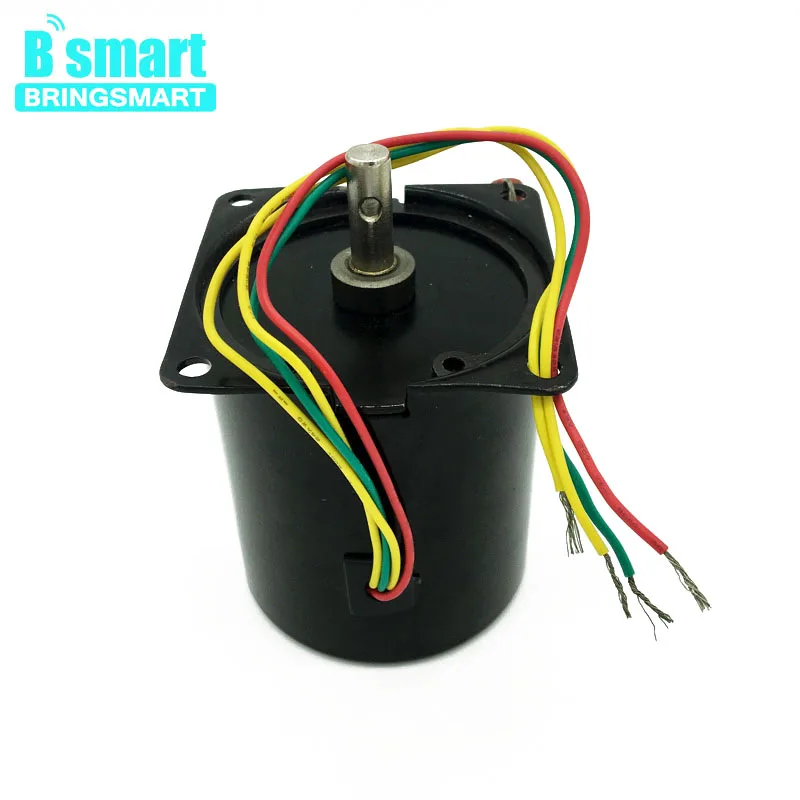 Bringsmart 220 В AC мотор-редуктор мини синхронный двигатель переменного тока с