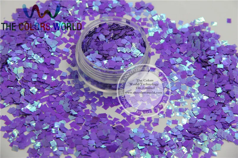 TCT-104 переливающиеся перламутровые цвета Блестки 3 мм квадратная форма украшение