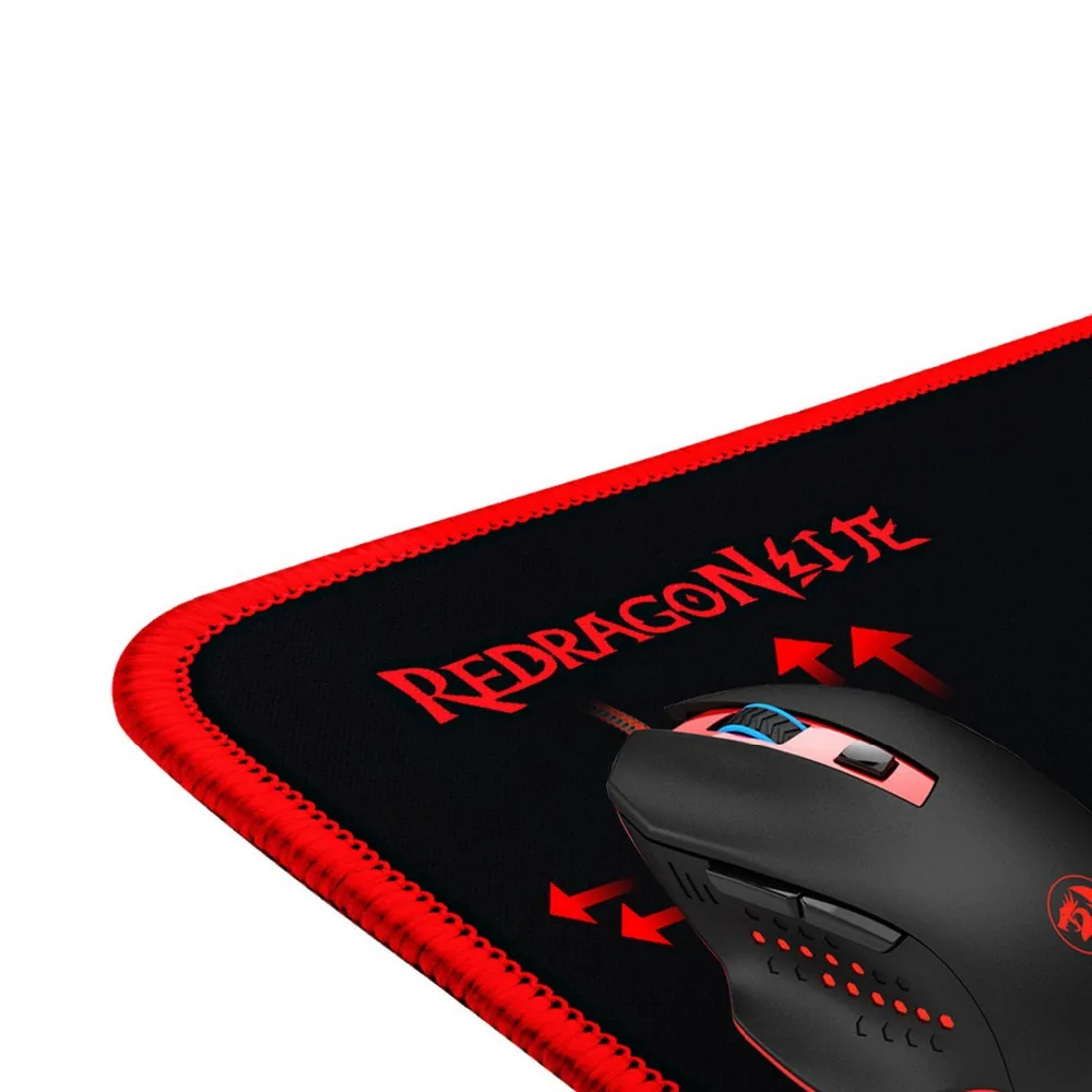 Redragon игровой коврик для мыши прошитый по краям водонепроницаемый ультра толстый 5 мм шелковистый Гладкий ноутбук ПК коврик для мыши dota2 коврик для геймера