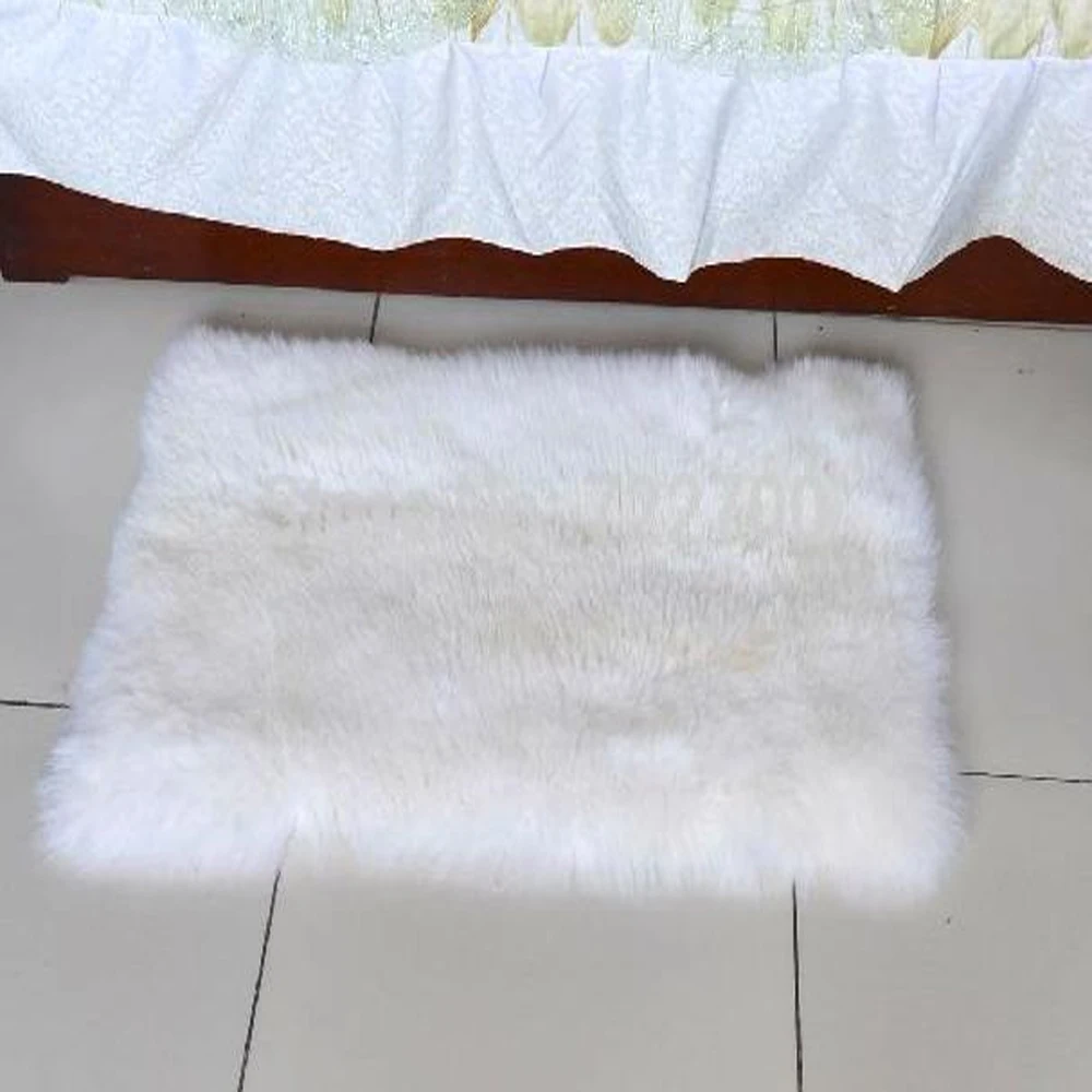 Одеяло из белой овчины ковер натурального меха домашний декор коврики для