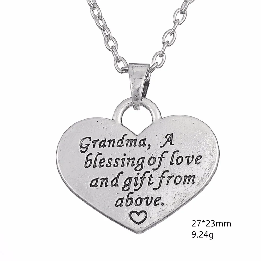 Ожерелье с рыбьим крючком ожерелье надписью бабушка Благословение любви и