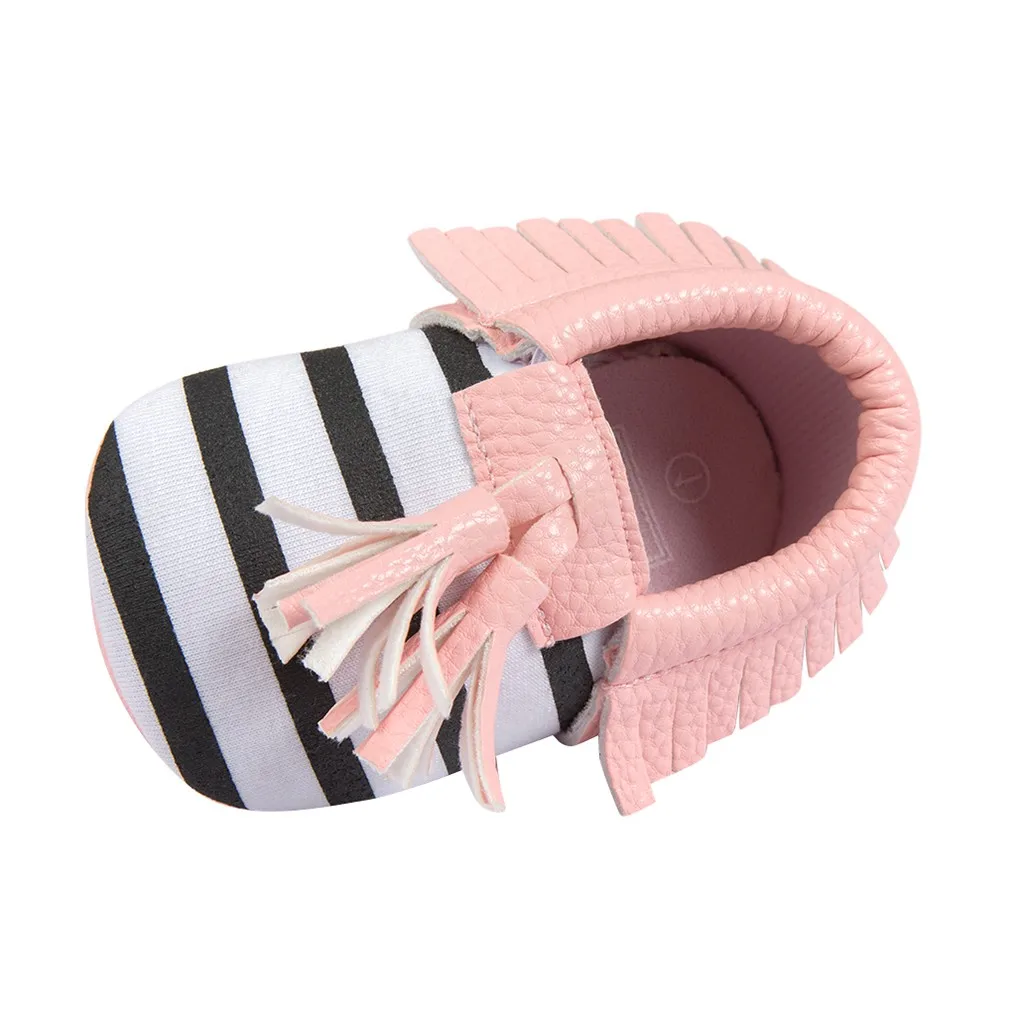 SAGACE/Обувь для новорожденных девочек с бахромой обувь без шнуровки на мягкой