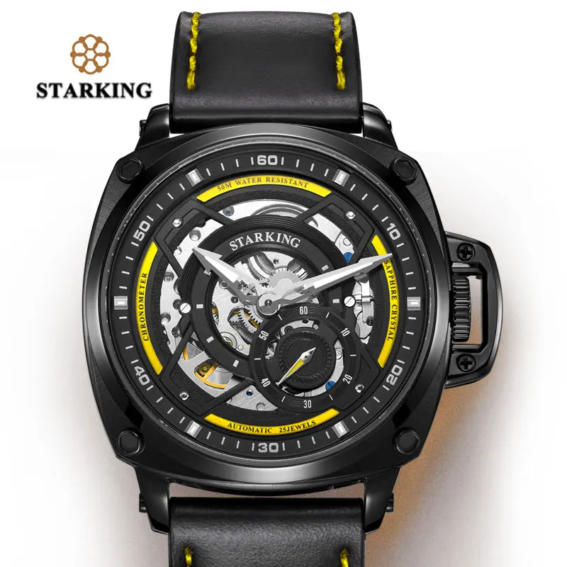AM0236HL20 STARKING, Новое поступление, американские армейские часы, мужские, бренд, Авто-механические, 50 м, водонепроницаемые, для плавания, наручные часы - Цвет: AM0236HL20