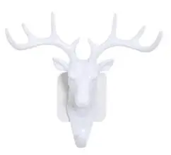 white Настенный декор, рога, крючок, американский стиль, домашний декор, крючки, многофункциональные, настенные, пальто, ключи, сумки, крючок, сумки, аксессуары - Цвет: white