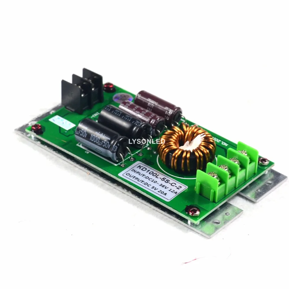 Блок питания 5V20A 100 Вт для тонкого автобуса/транспортного средства светодиодный