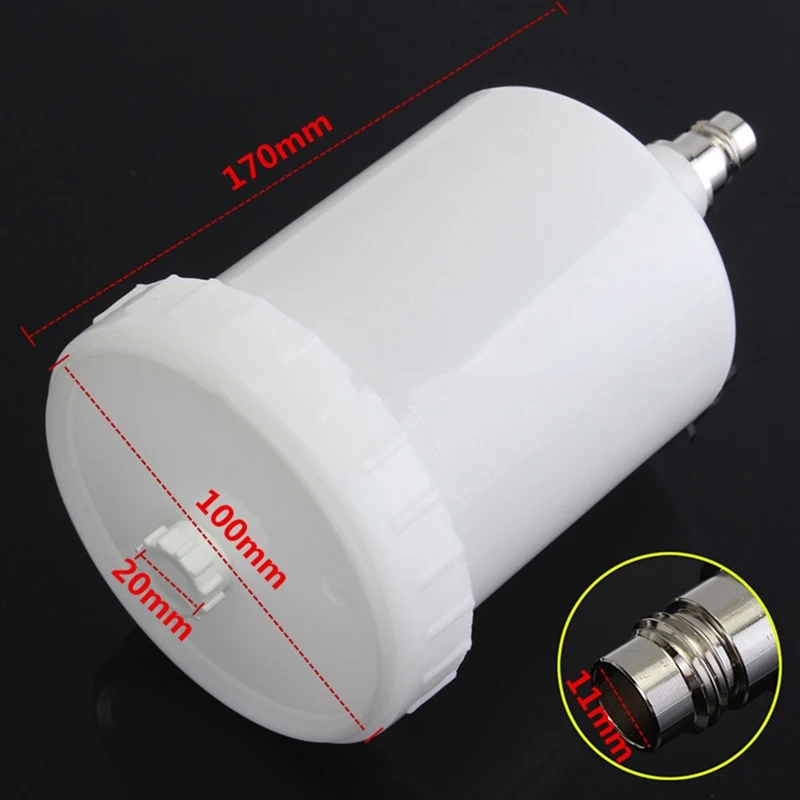

Plastic Sprayer Cup 600ml Spray Paint Pot Threaded Connector For Spray Gun Tool White Power Tools Accessory