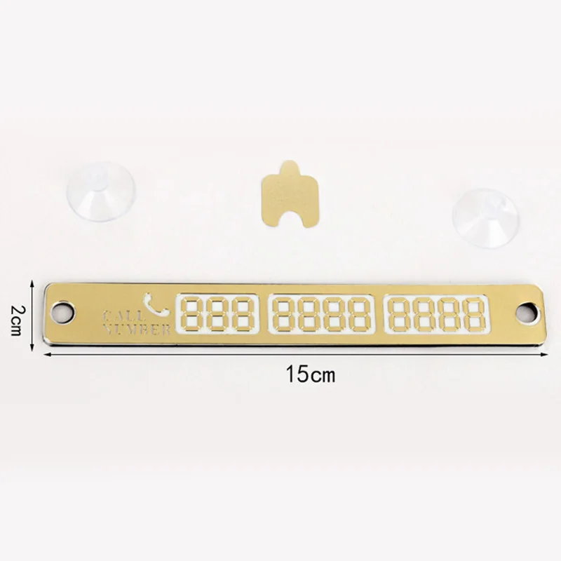 Автомобильный Стайлинг временная парковочная карта светящиеся телефонные