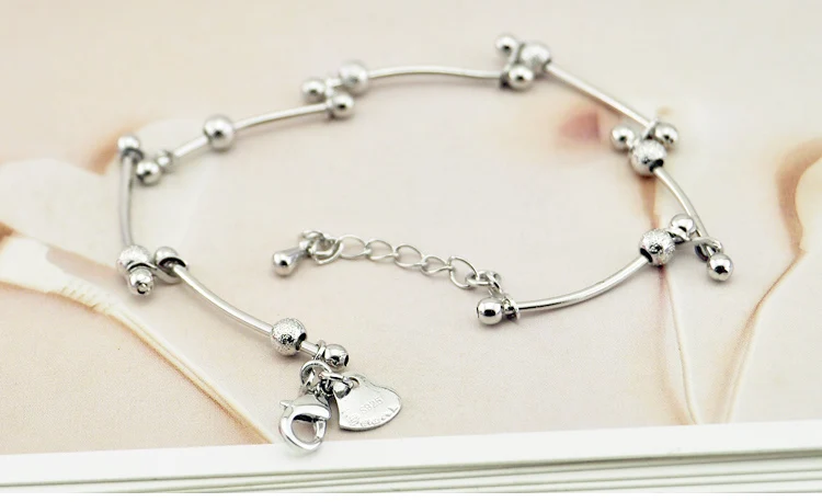 Браслет из стерлингового серебра 925 пробы Корейская версия матовый браслет