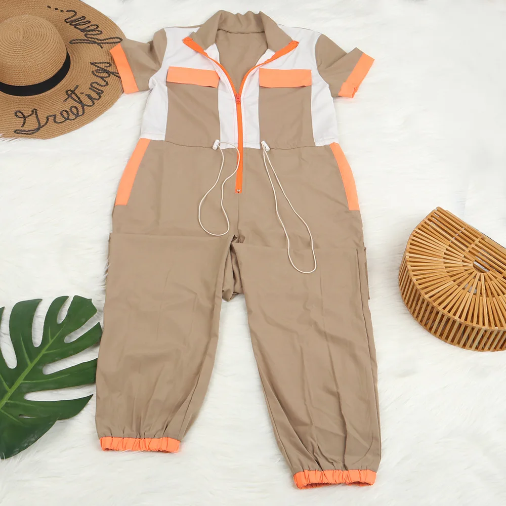 2019 сексуальный боди спортивный костюм комбинезон для женщин с коротким рукавом