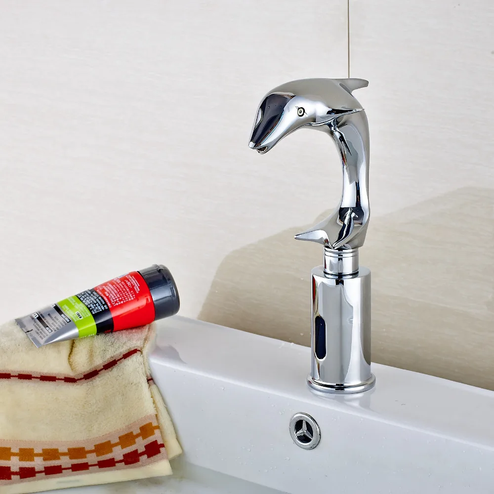 Современный хромированный смеситель для ванной комнаты Uythner автоматический