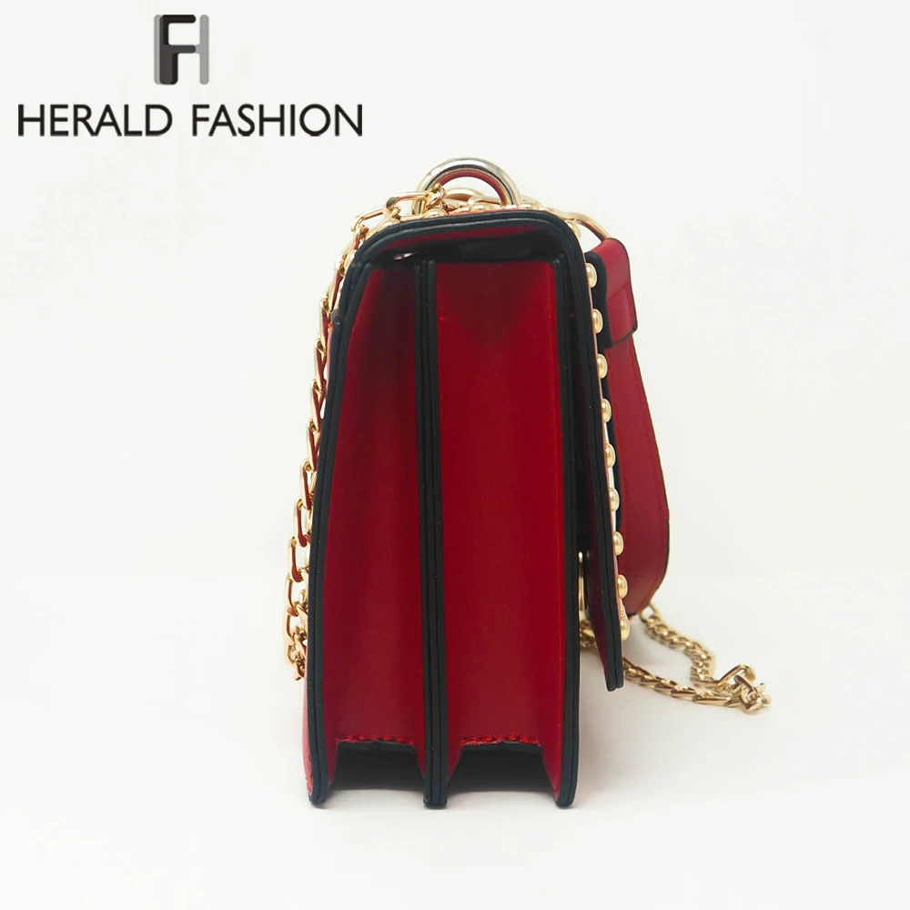 Herald Fashion женские сумки мессенджеры с блестками в форме сердца женская кожаная