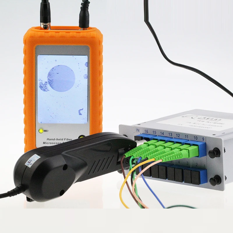 

FVM-100 Fiber Video Inspection Probe Microscope Fiber Optic End Face Inspection Fiber Connector End Face Detector
