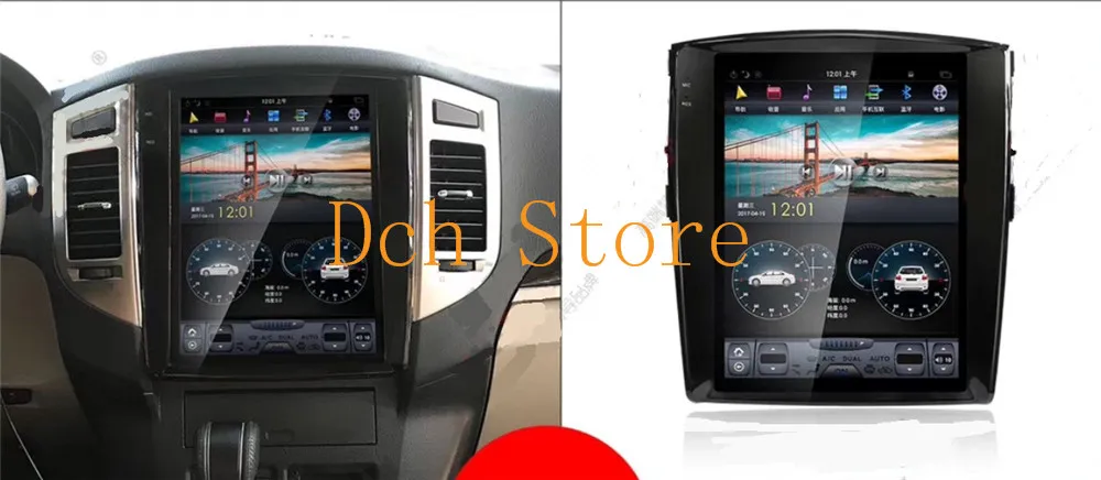 12,1 ''вертикальный экран Tesla стиль Android 8,1 автомобильный DVD gps плеер для MITSUBISHI pajero V97 V93 2006- Радио Навигация ips
