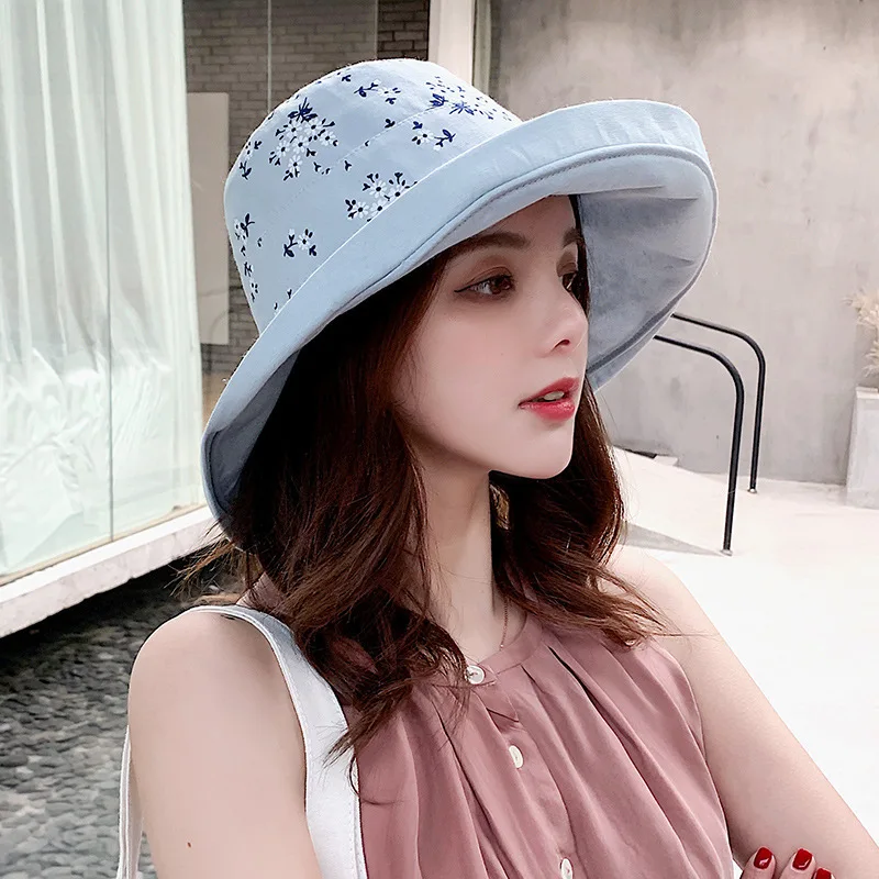 Корейская двухсторонняя Женская Солнцезащитная универсальная летняя шляпа для