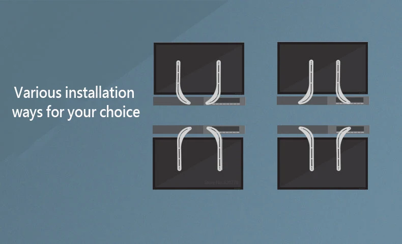 Dsupport Универсальная металлическая оптовая продажа ТВ звуковая панель Монтажный